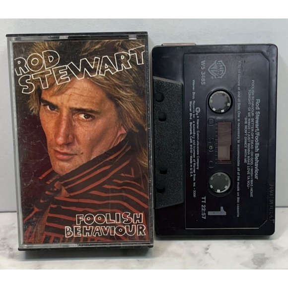 Rod Stewart Rock Cassette Lot of 4 Foolish Behaviour Vagabond Heart Unplugged - Picture 5 of 10